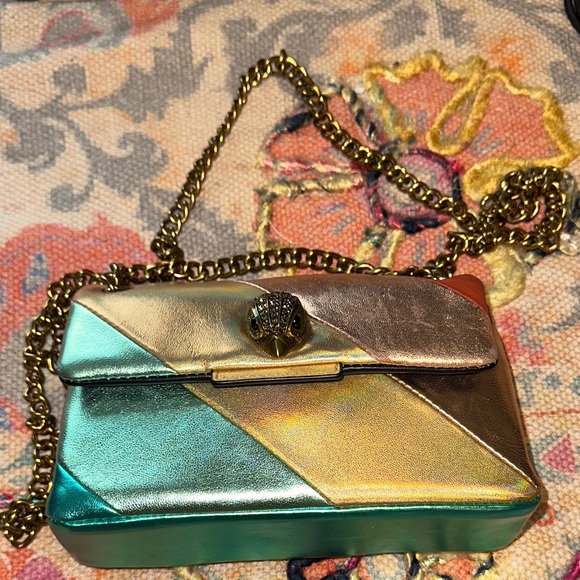 Kurt Geiger Metallic Multicolor Chain Bag - Picture 1 of 3